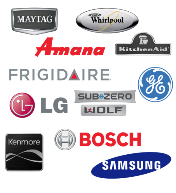 Appliance brands serviced